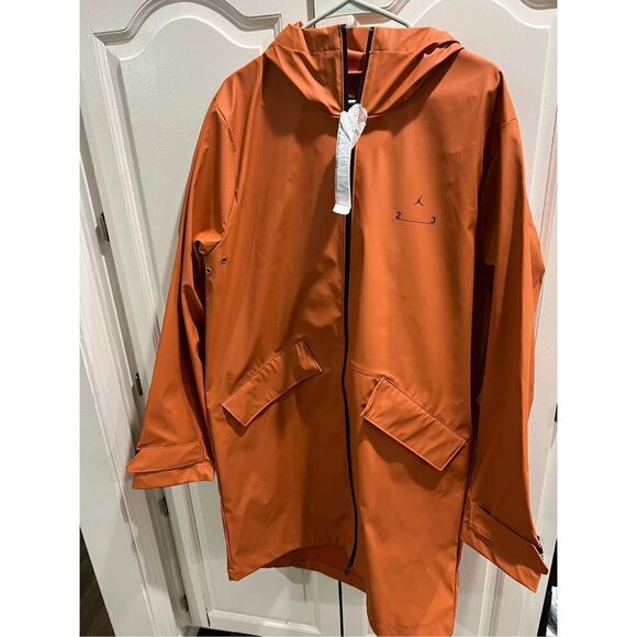 NWT Nike Jordan 23 Engineered Rain Trench Jacket Rust Oxide DV7699-872 Men's MED - Picture 7 of 7
